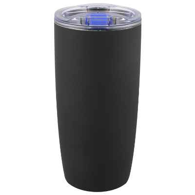 Plastic black tumbler blank in 19 ounces.