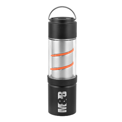 Aluminum flashlight with custom engraved imprint.