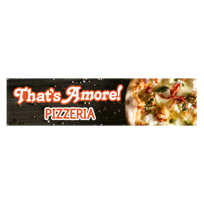 2 feet x 8 feet custom full-color printed 13 oz. vinyl banner with grommets.