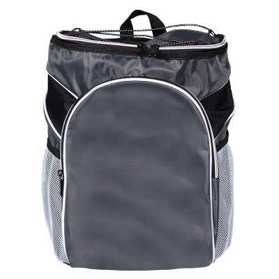Blank gray backpack cooler.