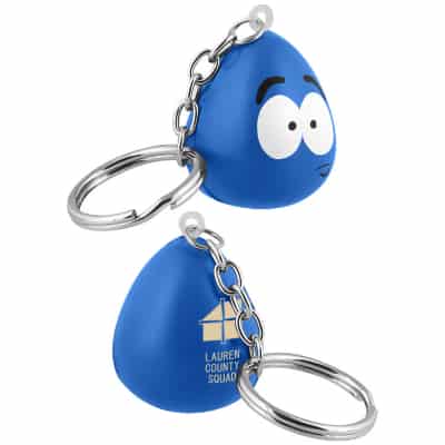 Foam stressed maniac stress ball key ring customized.