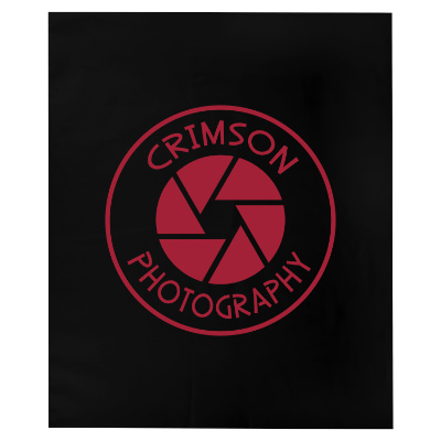 Black plastic mailer with custom logo.