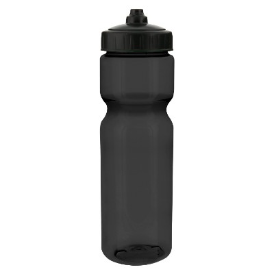 Plastic sports bottle with valve lid in 28 oz.