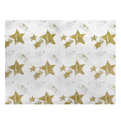 Blank gold and silver star tissue paper.