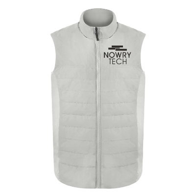 Insulated vest with custom logo.