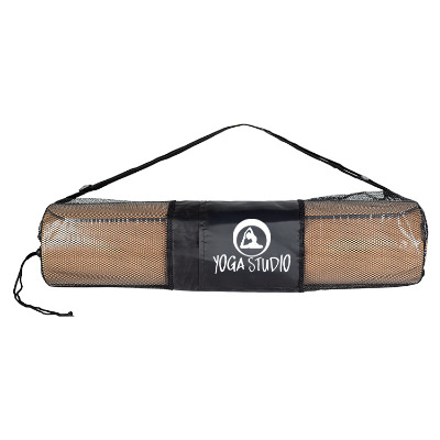 Cork yoga mat with custom imprint.
