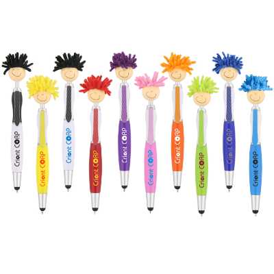 Plastic screen cleaning MopTopper stylus pen.