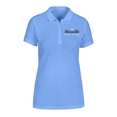 Button up blue full color custom shirt.