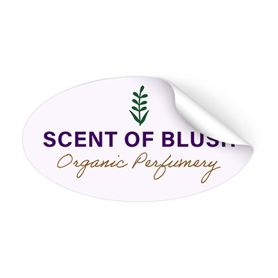 4x2 inch oval sticker with full color custom imprint.
