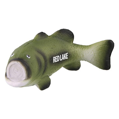 Green foam stress ball with a custom logo.