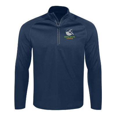 Emrboidered Custom Navy Quarter-Zip
