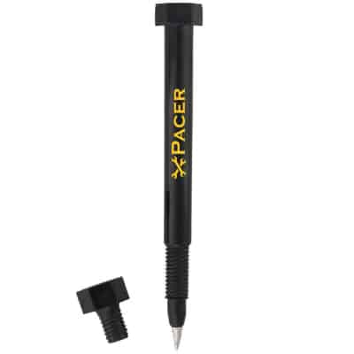 Plastic nuts and bolts pen.