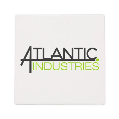 Stone and cork square coaster with full color printed.