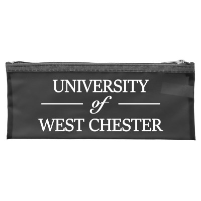 Charcoal vinyl first aid kit with a personalized logo.