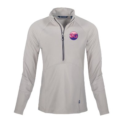 Ladies Custom Embroidered Grey Pullover