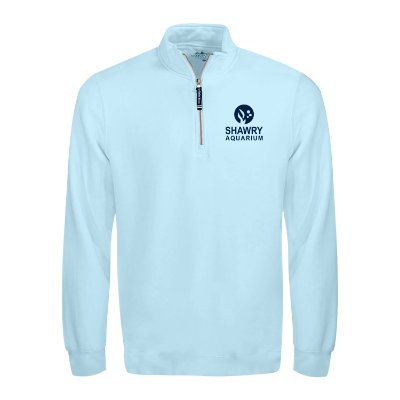 Ladies Aqua Custom Quarter-Zip