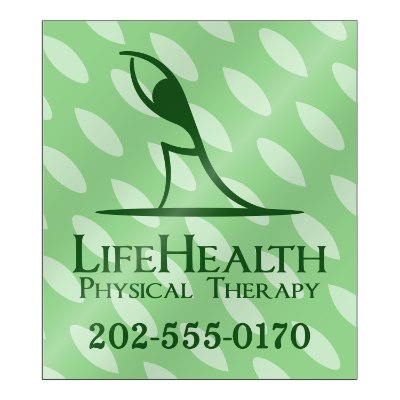3-1/4 x 3-3/4 inch magnet square corners with full color imprint.