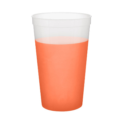 Color changing stadium cup in 22 oz.