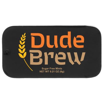Customized full color mini black slider mint tin.