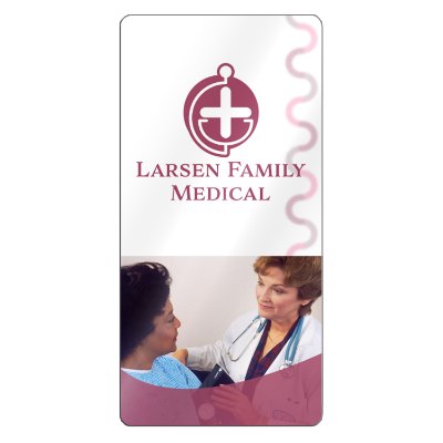 4 x 8-1/2 inch magnet with full color imprint.