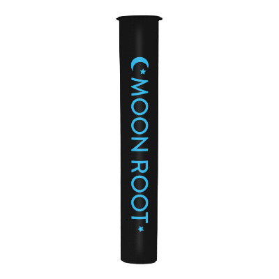 Black tube with custom imprint.