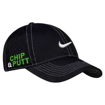 Black Embroidered Sport Cap