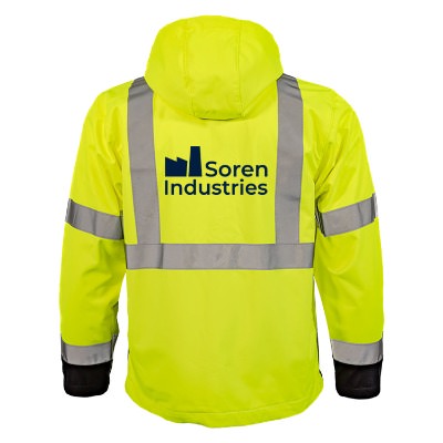 Custom Imprinted Hi-Vis Yellow Jacket