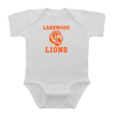 Custom white bodysuit with imprint.