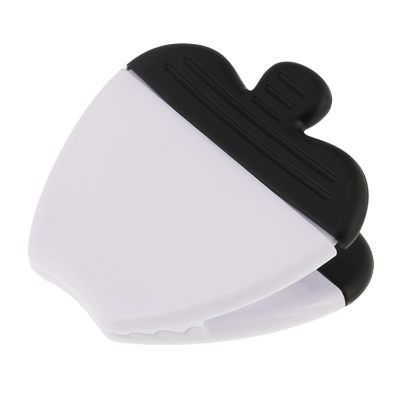 Plastic white apple magnet chip clip blank.