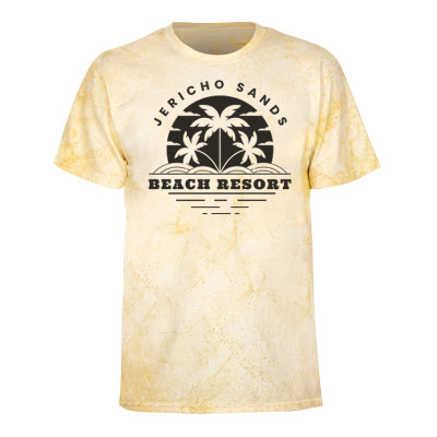 Custom citrine short-sleeve t-shirt with logo.