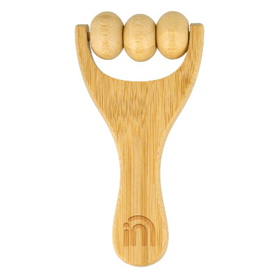 Natural wood with a custom imprint.