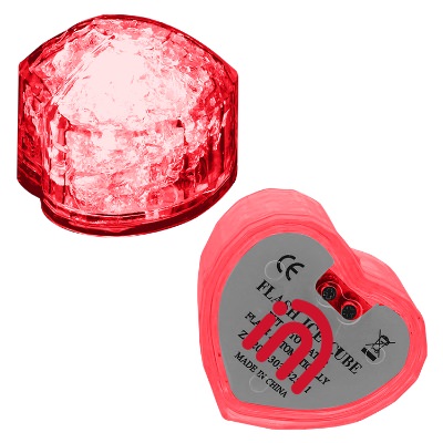 Light up ice cube with custom logo.