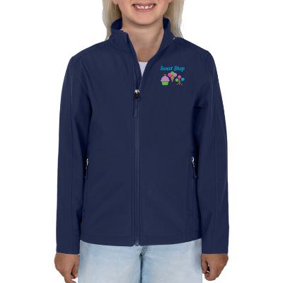Embroidered youth customized jacket.