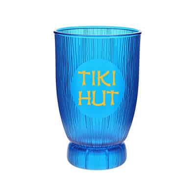 Acrylic clear cocktail glass with custom logo in 18 ounces.