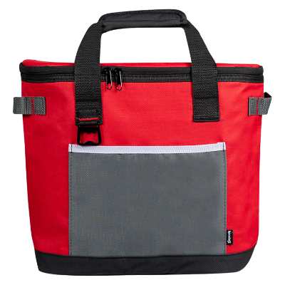 Blank red cooler.