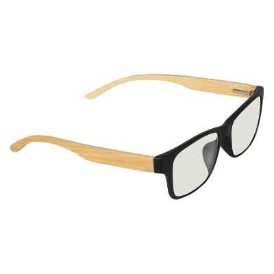 Blank bamboo blue light glasses.
