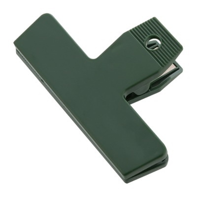 Ploystyrene eco dark green recycled chip clip blank.