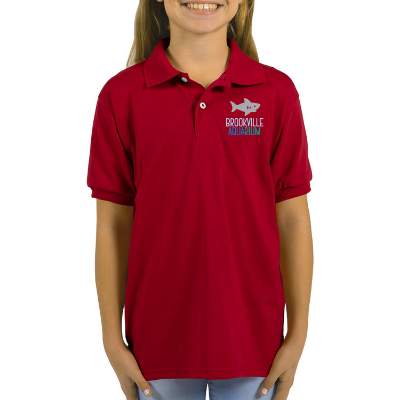 Deep Red Full Color polo