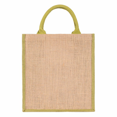 Natural jute breakout tote blank.