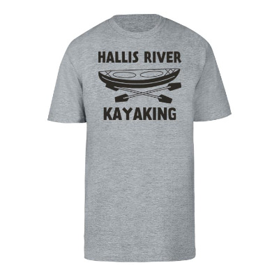 Personalized logoed sport grey performance t-shirt.