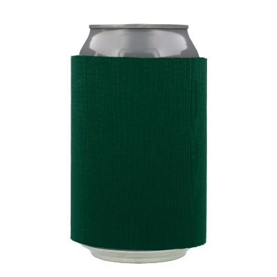 Foam forest green gray can sleeve blank.