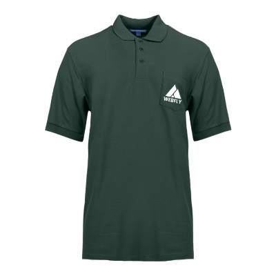 Custom burgundy men's tall polo with one color imprint.