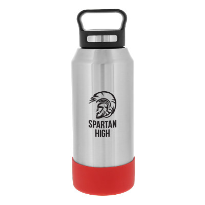 Stainless steel water bottle with custom logo in 32 oz.