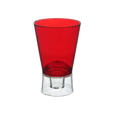 Arcylic orange shot glass blank in 1.5 ounces.