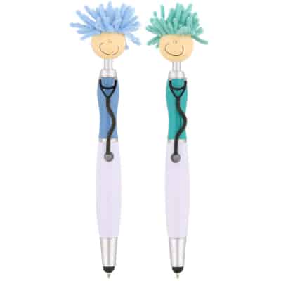 Plastic screen cleaning stethoscope stylus pen blank.