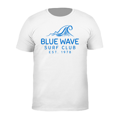 White customizable short sleeve t-shirt.