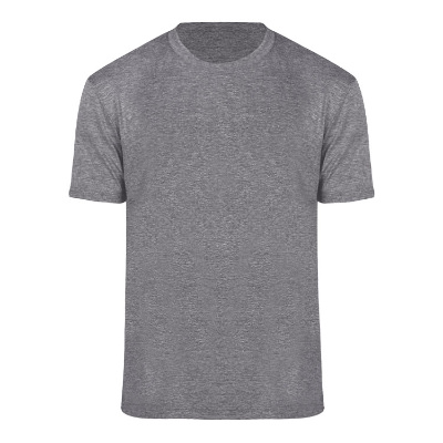 Plain grey heather t-shirt.