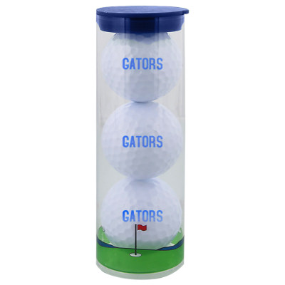 Personalized white golf ball.