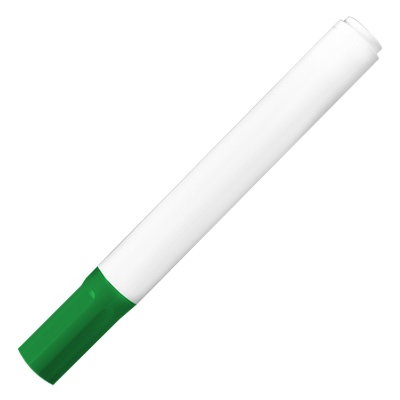 Blank dry erase marker with white barrel.