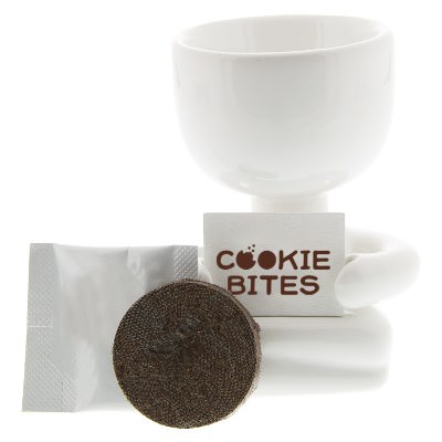 White ceramic personalized grow kit.